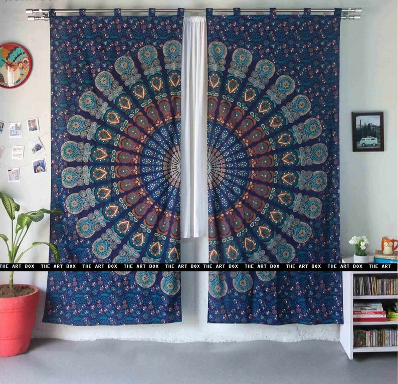 Indian Mandala Hippie Bohemian Cotton Drape Balcony Room Window