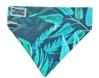 Tropical Bandana - Over The Collar - Dog Bandana - Personalised Bandana - Dog Accessories