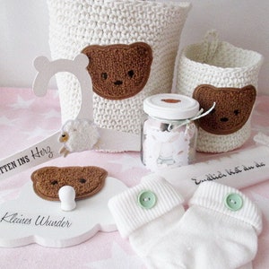 zuckersüsses Babyshower Set TEDDY / 7 teilig / Baby / Babyparty / Geschenkset / zur Geburt / Geschenk / neutral Bild 10