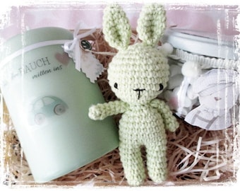 sweet baby shower - set of 4 / baby / baby party / gift set / NEUTRAL / boy or girl / for birth / gift / pastel green