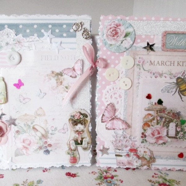 romantisches Fotoalbum Tilda / Steckalbum / 3D Shabby Look / vers. Varianten