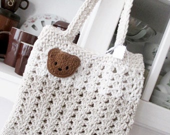 Sweet children's bag TEDDY / crochet bag / bag / gift / girl