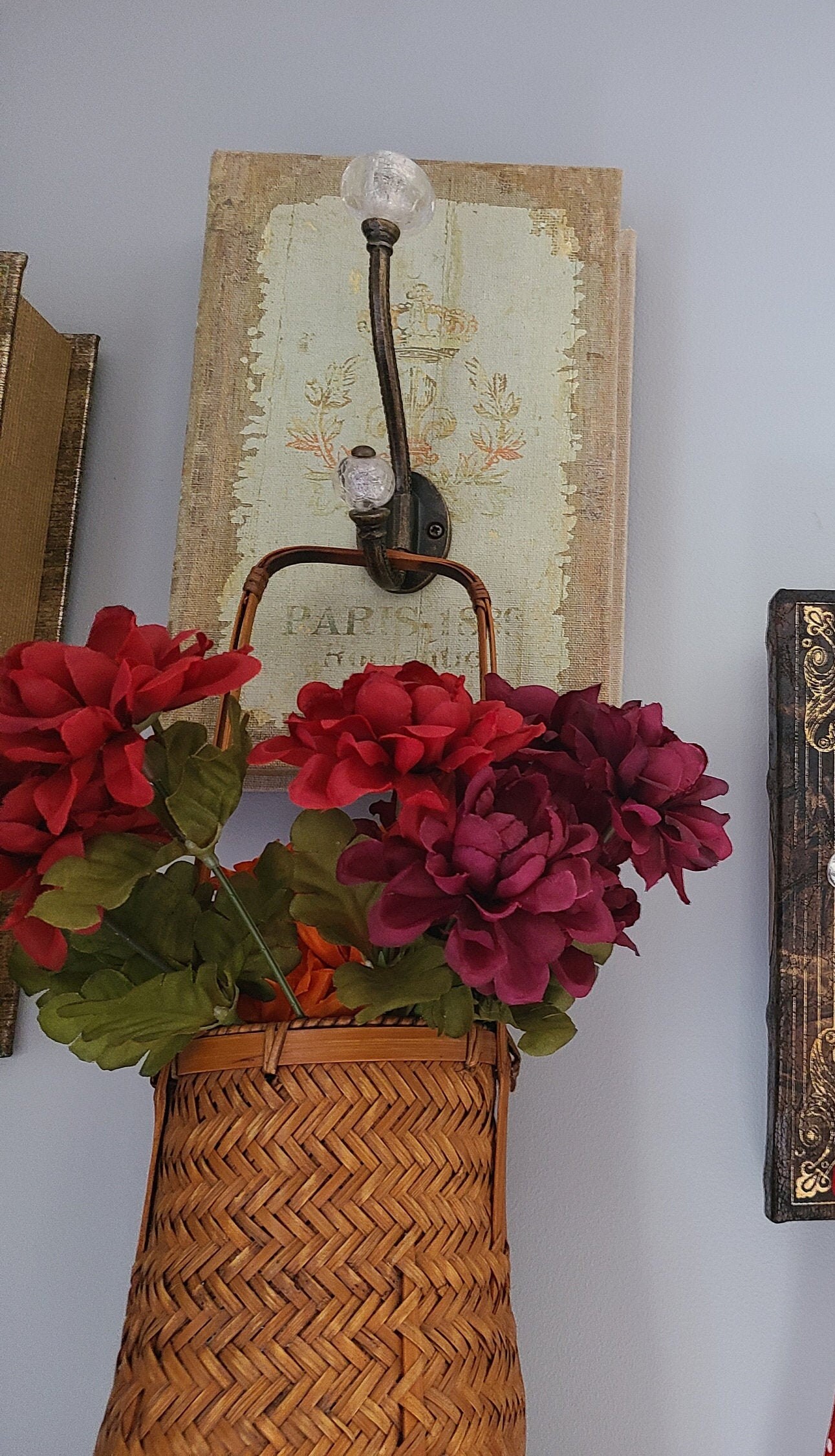 Paris Book Box Hook Hanging Book Display Hiding Objects Unique Etsy