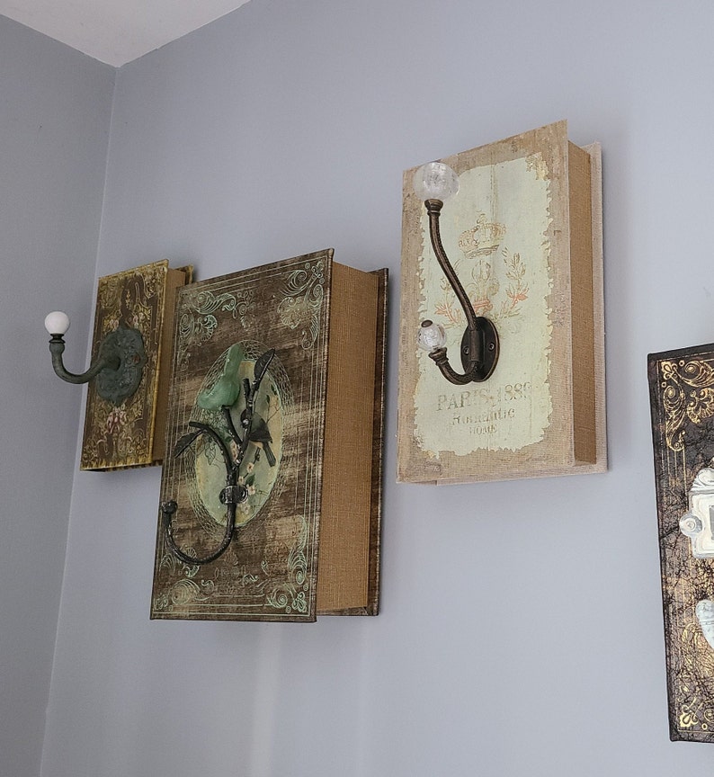 Paris Book Box Hook Hanging Book Display Hiding Objects Unique Etsy