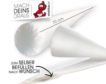 leeres Inlett 70 cm, zum selber Befüllen / Kissen für Schultüte /Inlettkissen