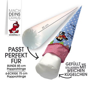 Coussin coutil pour cône scolaire 85 cm, XXL, extra large