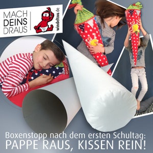 Inlettkissen für 85 cm Schultüte, XXL, extra groß Bild 5