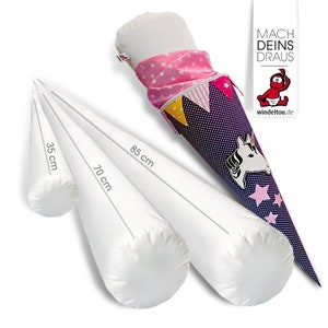 ticking vacío 70 cm, para llenarse uno mismo / cojín para mochila escolar / cojín para ticking