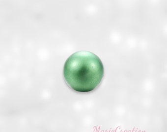 Metallic green musical sound bead for golden pregnancy Bola cage with a soft and light bell sound 16mm