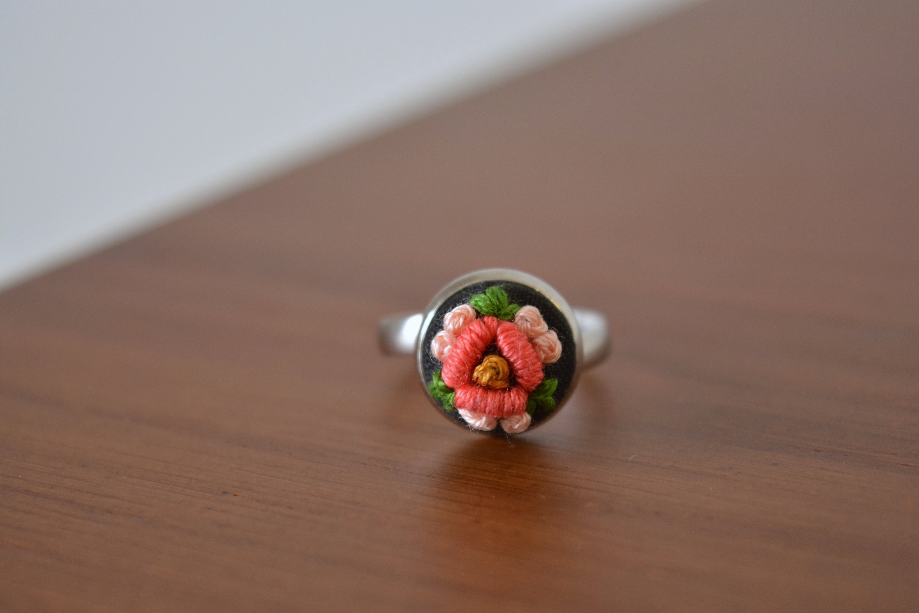 Mini adjustable embroidery ring  etsy Mini adjustable embroidery ring  etsy