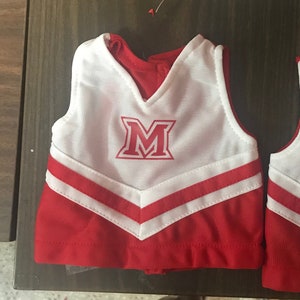 8 Custom Adorable Cheer Outfit / Uniform for Dolls (18 inch Dolls; American Girl Dolls)
