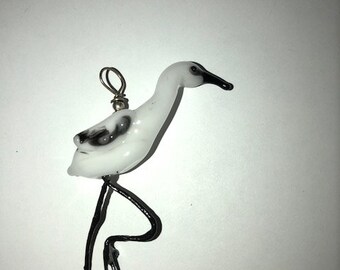 Crane pendant | Etsy