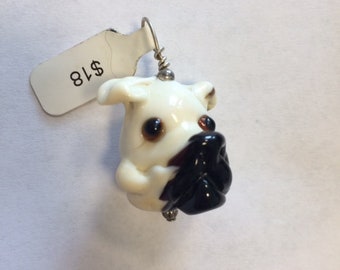 Glass Dog Pendant