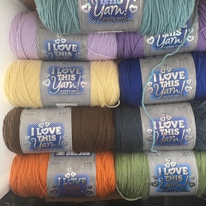 Lot De 10 Pelotes De Laine WE LOVE YARN - Parfait Pour Tricot Et Crochet