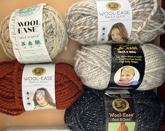 Lion Brand Wool-Ease Thick and Quick bulky weight discontinued 4 colors