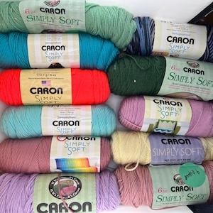 1かせ シンプルソフトキャロン 11色展開 6オンス アクリル