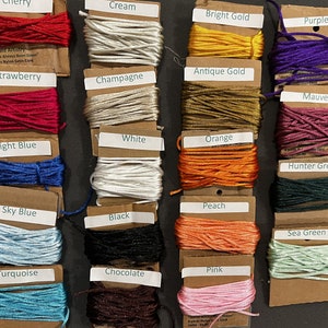 19 Colors 2MM Satin Cord Rattail - 6 Yard Packages