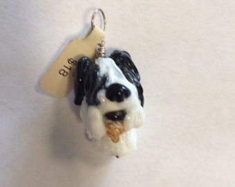 Glass Dog Pendant