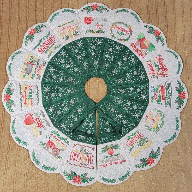 Holiday Embroidered Skirt