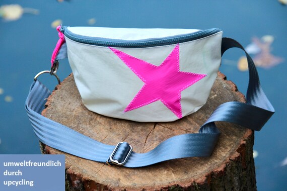 Bauchtasche, Hipbag, Gürteltasche aus recycelten Segeltuch