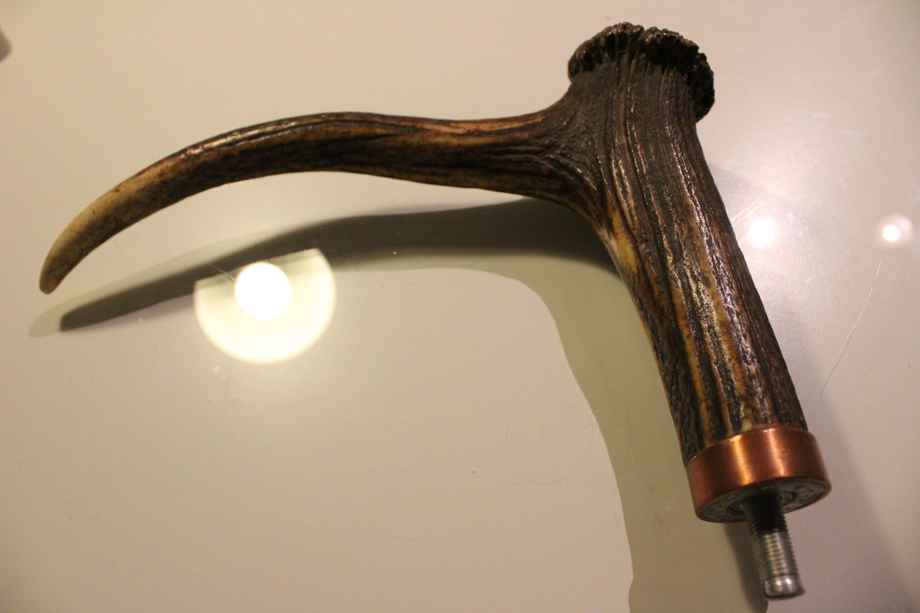 Cane handle made of real deer antler for lefthanded Etsy