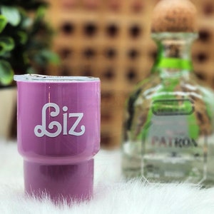Personalized Mini Tumbler, Shot Tumbler, Shot Stainless Steel Tumbler, Girls Trip Shot Glass, Shot Glasses, Mini Shot Glass, Bar Drinkware
