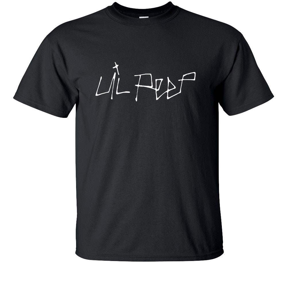 Lil Peep Font T Shirt Rap Music Hip Hop Tee | Etsy