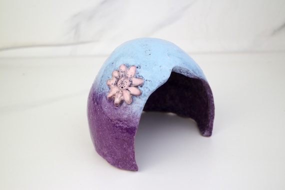Handmade Ceramic Hamster House: Aquarium Fish Cave Decor