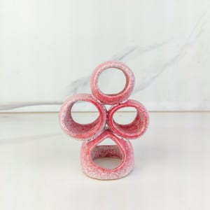 Grotte de crevettes en céramique faite main - Décoration de mini aquarium, Tunnel de cachette de crevettes, Abri d'aquarium, Décoration d'aquascape, Cachette de tarentule