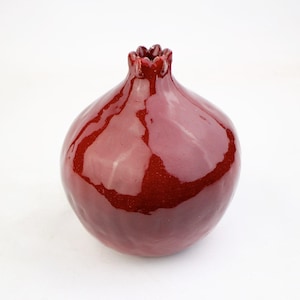 5&quot; Pomegranate, handmade ceramic pomegranate, ceramic and pottery, ceramic, decor pomegranate, interior decor, home decor, art vessel, gift