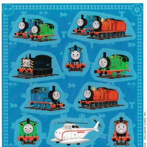 Vintage 1980s 1990s 2000s Hallmark Sticker Sheet: Thomas the Tank Engine and Friends - Cute Sticker Sheet