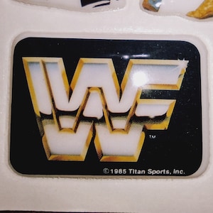 1980s années 1990 vintage WWF World Wrestling Character Puffy Stickers - choisissez-en un, Hulk Hogan, Iron Sheik, Volkoff, Logo