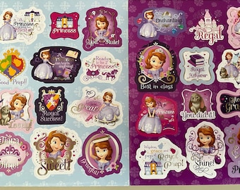 Disney Junior Princess Sofia the First Set of 2 Sticker Sheets