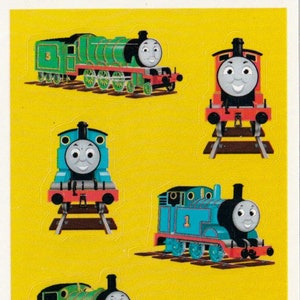 vintage années 1980 années 1990 2000s Hallmark Sticker Sheet: Thomas the Tank Engine and Friends - Cute Single Sticker Sheet