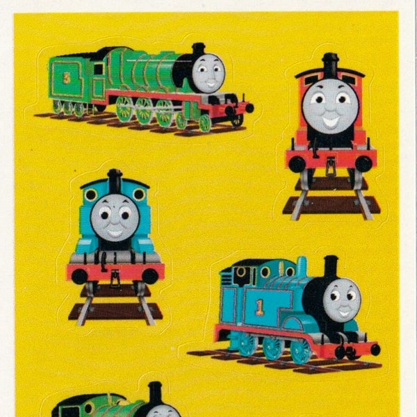 Vintage 1980s 1990s 2000s Hallmark Sticker Sheet: Thomas the Tank Engine and Friends - Cute Single Sticker Sheet