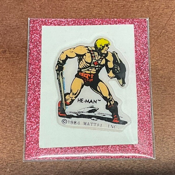 1980s 1990s Vintage He-Man/Heman MOTU Puffy Sticker, Rare, Restored