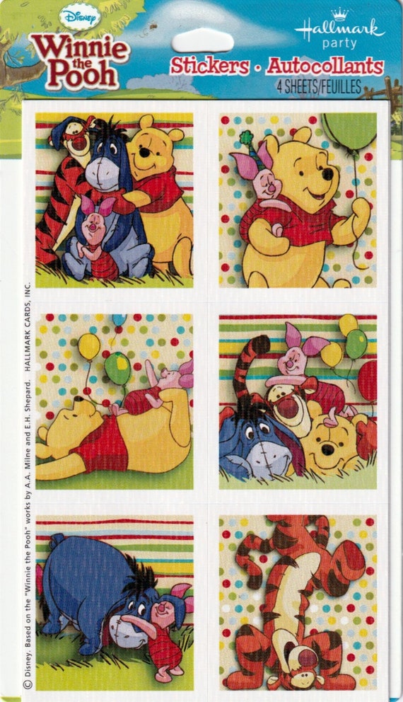 Disney Winnie the Pooh Puffy Stickers Hallmark