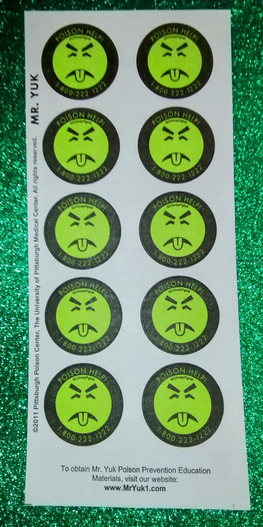Mr Yuk Stickers/labels, Mean & Green! Scary Monster, Nostalgia, Rare ...