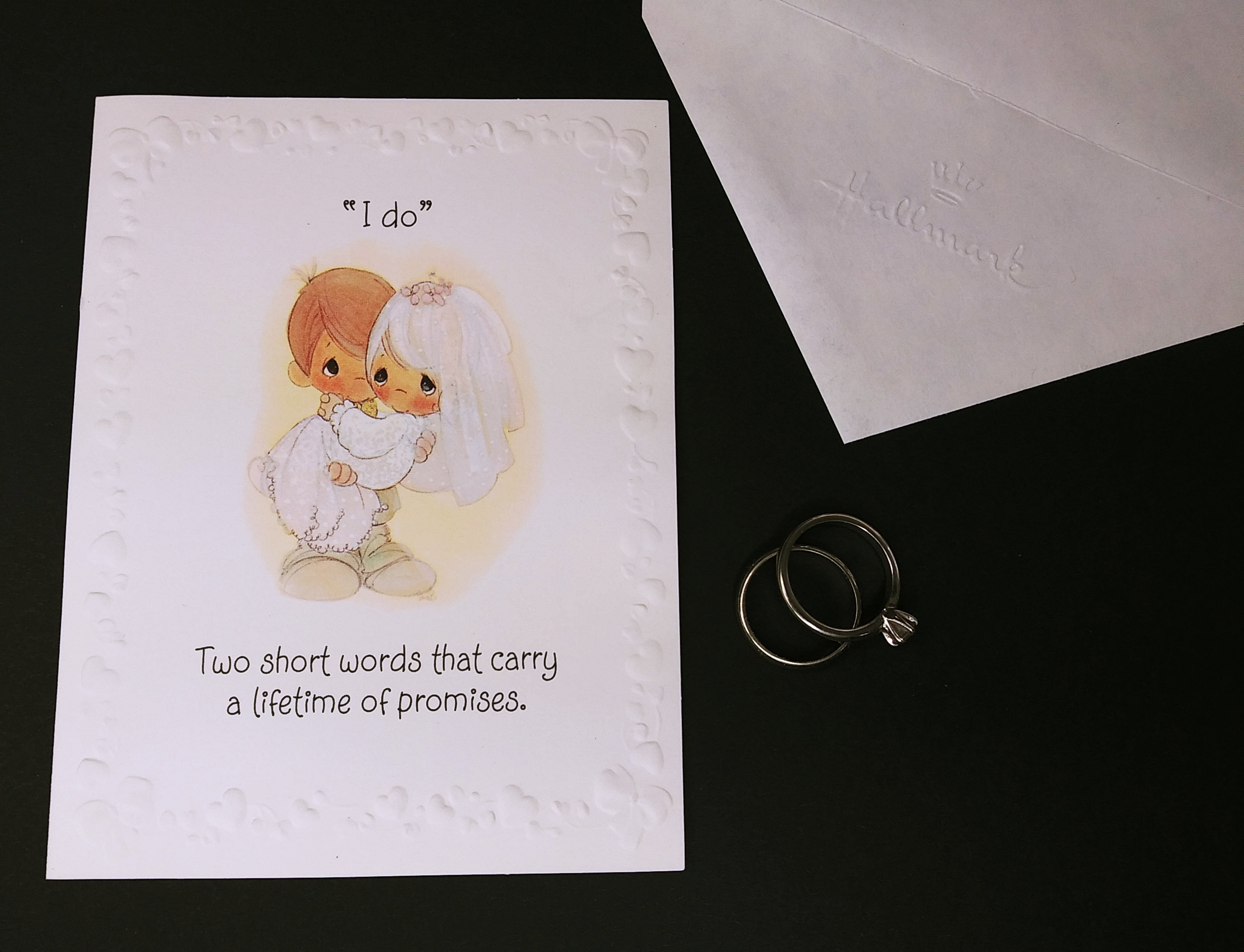 Precious Memories ヴィルヘルミーナ 直筆サイン Vintage Wedding Thank You Notes, Precious Moments C. 1995, Very