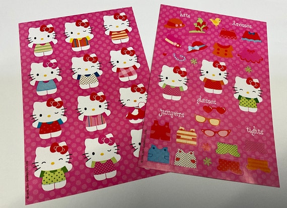 2011 Hello Kitty Set of Two Stickety Doo Da/sanrio Sticker Sheets