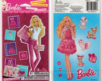 2014 Removable Barbie Doll Sticker Sheets (3) in Sealed Package, AGC, American Greetings