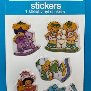 Stickers gonflés vintage des années 1980, Charlotte aux fraises et amis, Rare, choisissez 1 autocollant