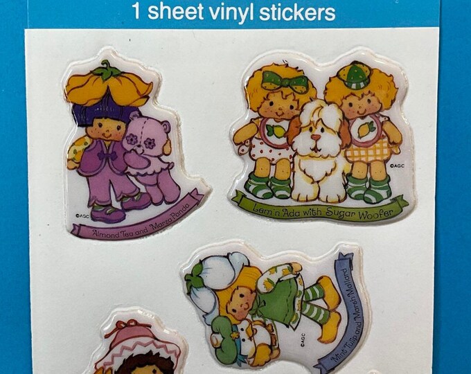 1980s-vintage-puffy-stickers-strawberry-shortcake-and-friends-rare