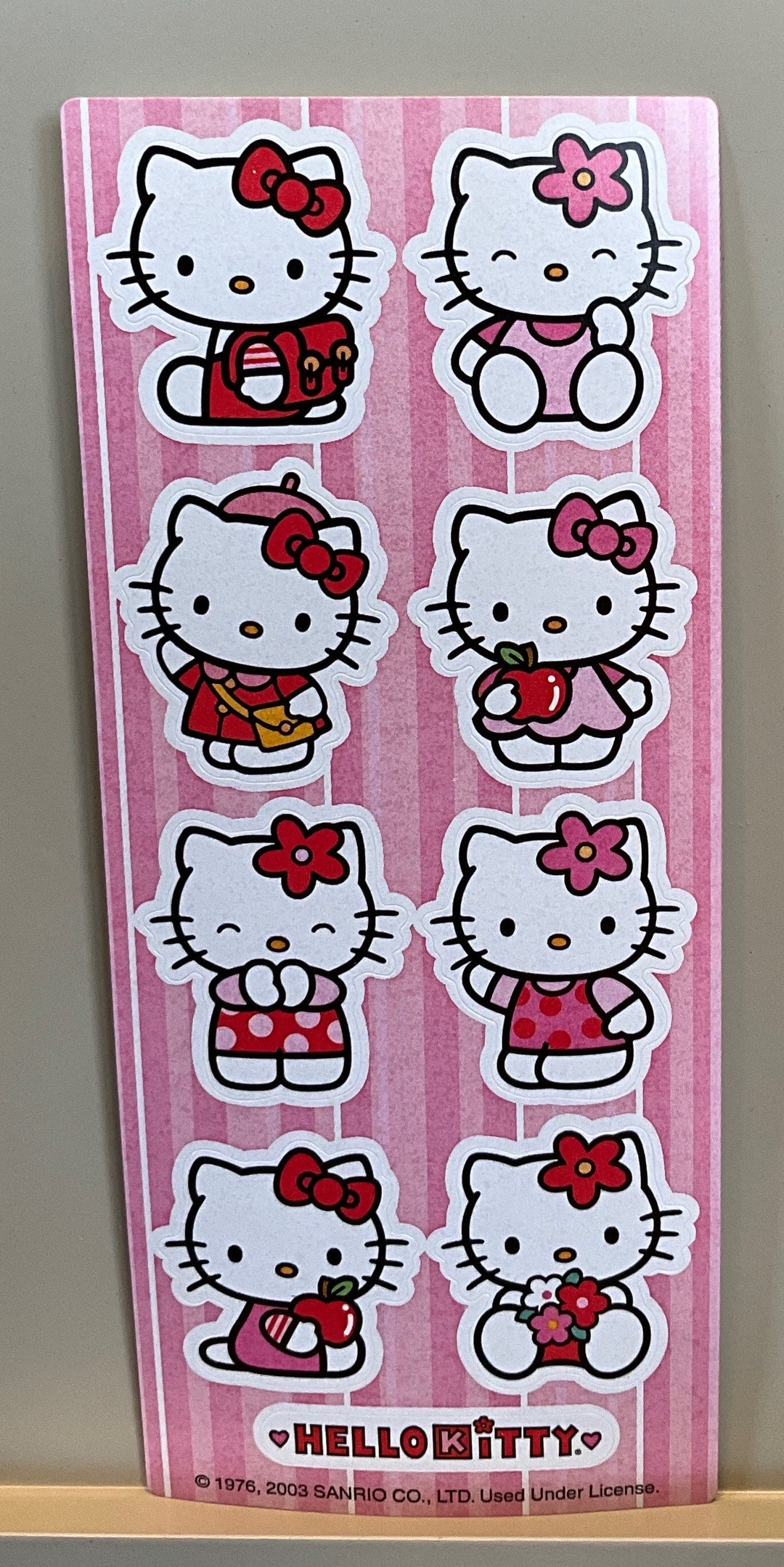 Vintage 1980s 1990s 2000s Hello Kitty Sticker Sheet, Sanrio/designware ...