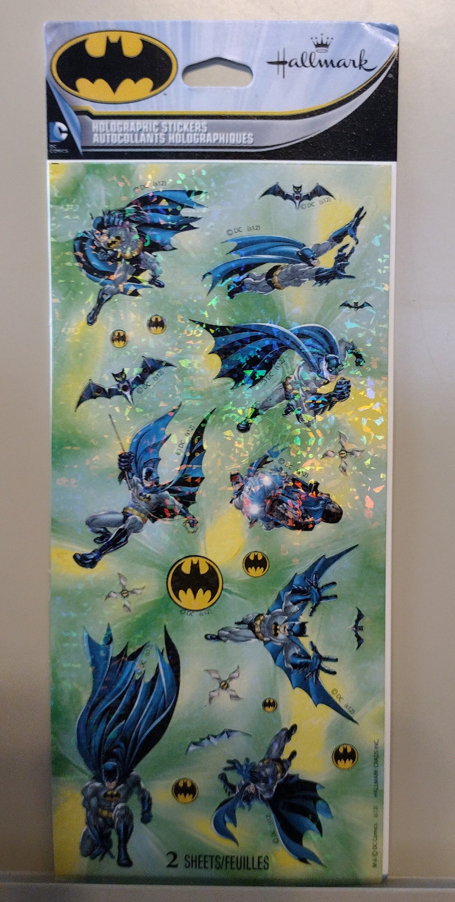 Batman Character Sticker Sheets, Holographic by Hallmark - Etsy