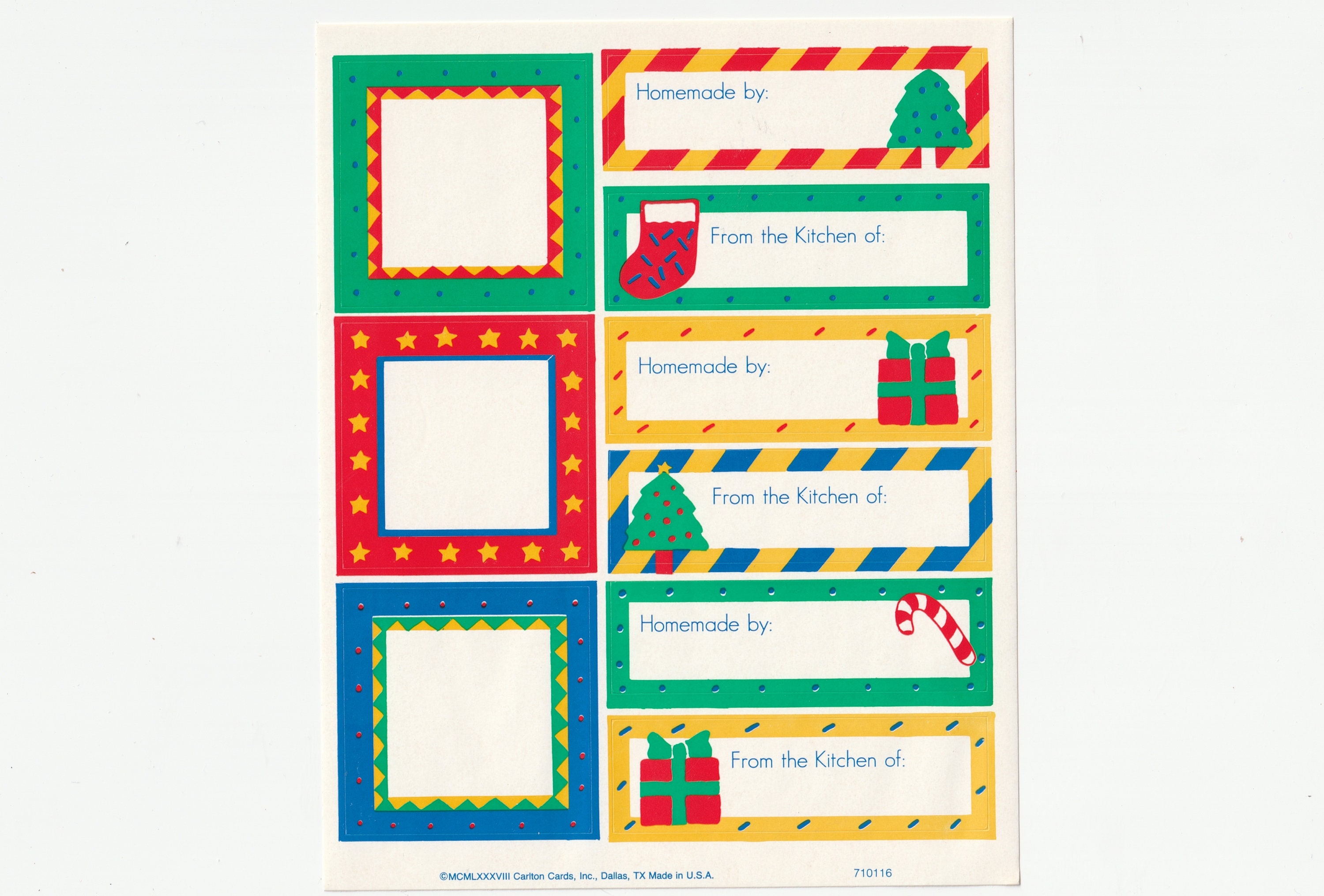Carlton cards address labels template