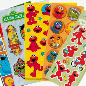 Vintage 1980s 1990s 2000s Sesame Street Sticker Sheets, You choose One Sheet, American Greetings, Hallmark, Etc.