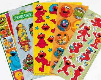 Vintage 1980s 1990s 2000s Sesame Street Sticker Sheets, You choose One Sheet, American Greetings, Hallmark, Etc.