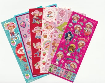 Strawberry Shortcake Sticker Sheets, 2000's: You Choose 1, 1980s 1990s Vintage Inspired Nostalgia, Scratch Sniff, DesignWare