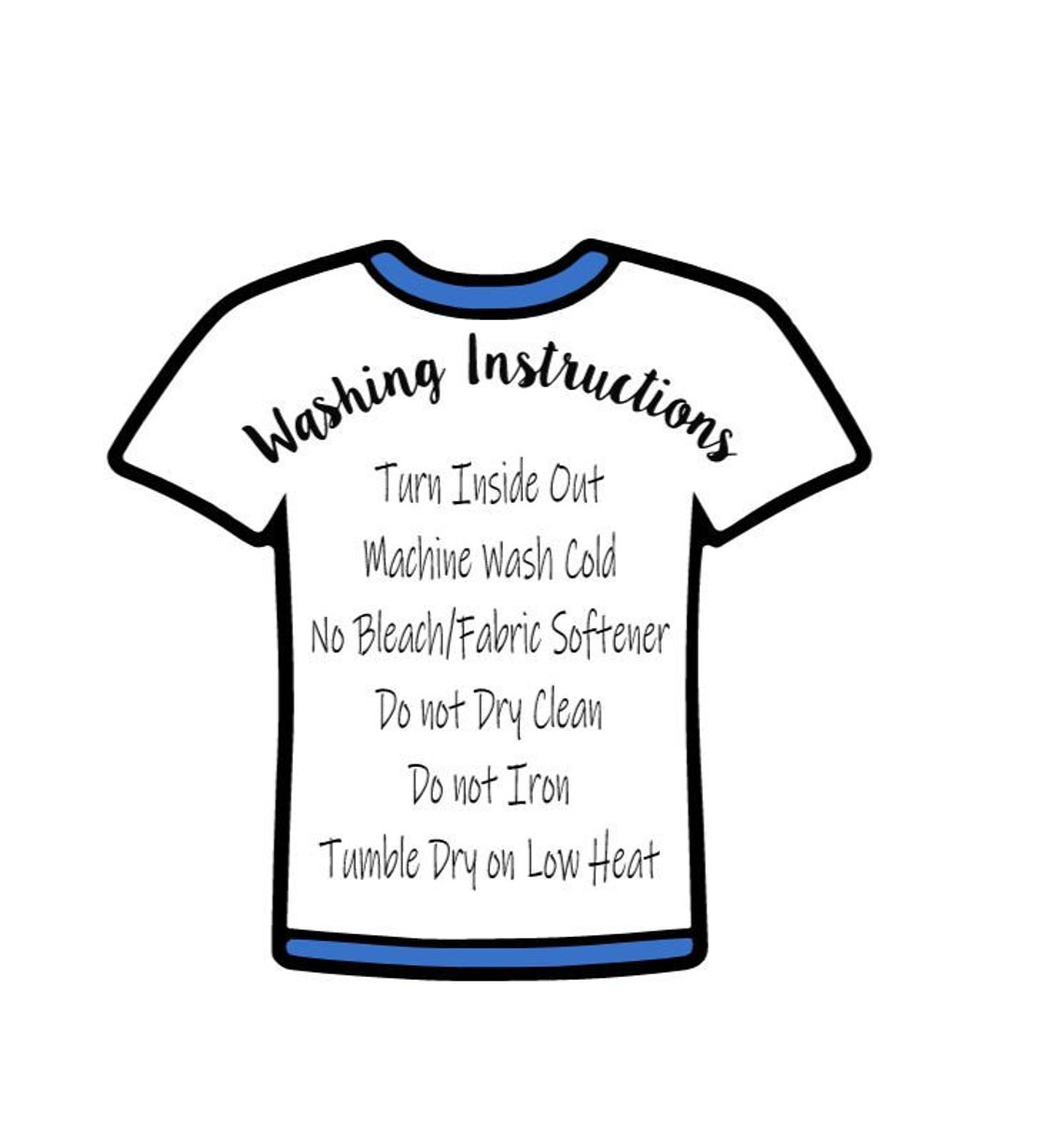 sublimation shirt washing instructions